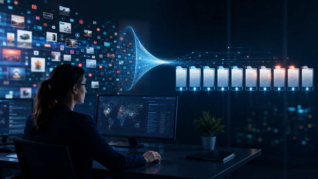 Comment passer de centaines d’alertes à dix dossiers exploitables filtering data from the web